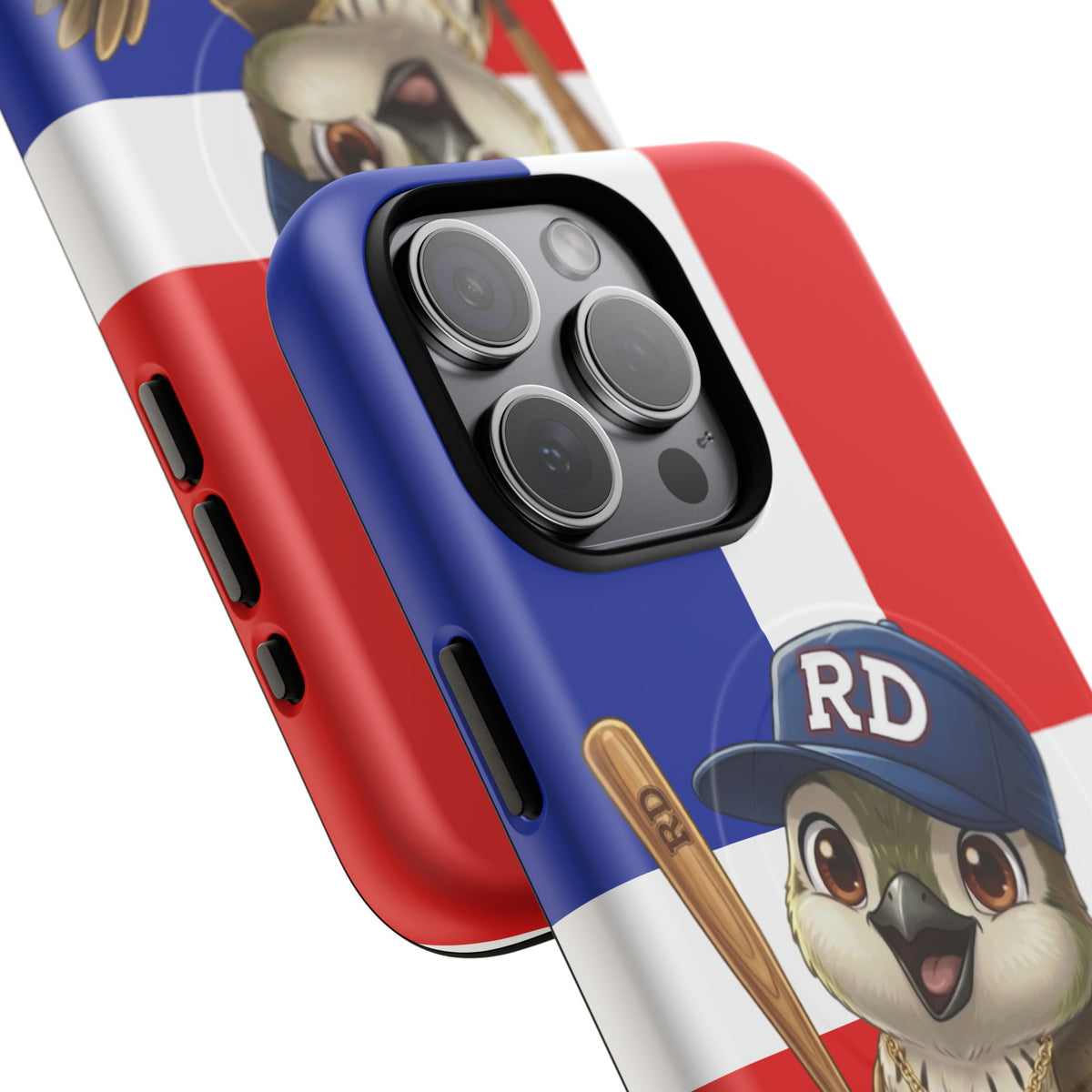 Dominican flag with Cigüa ready for baseball Tough Magnetic Iphone Cases