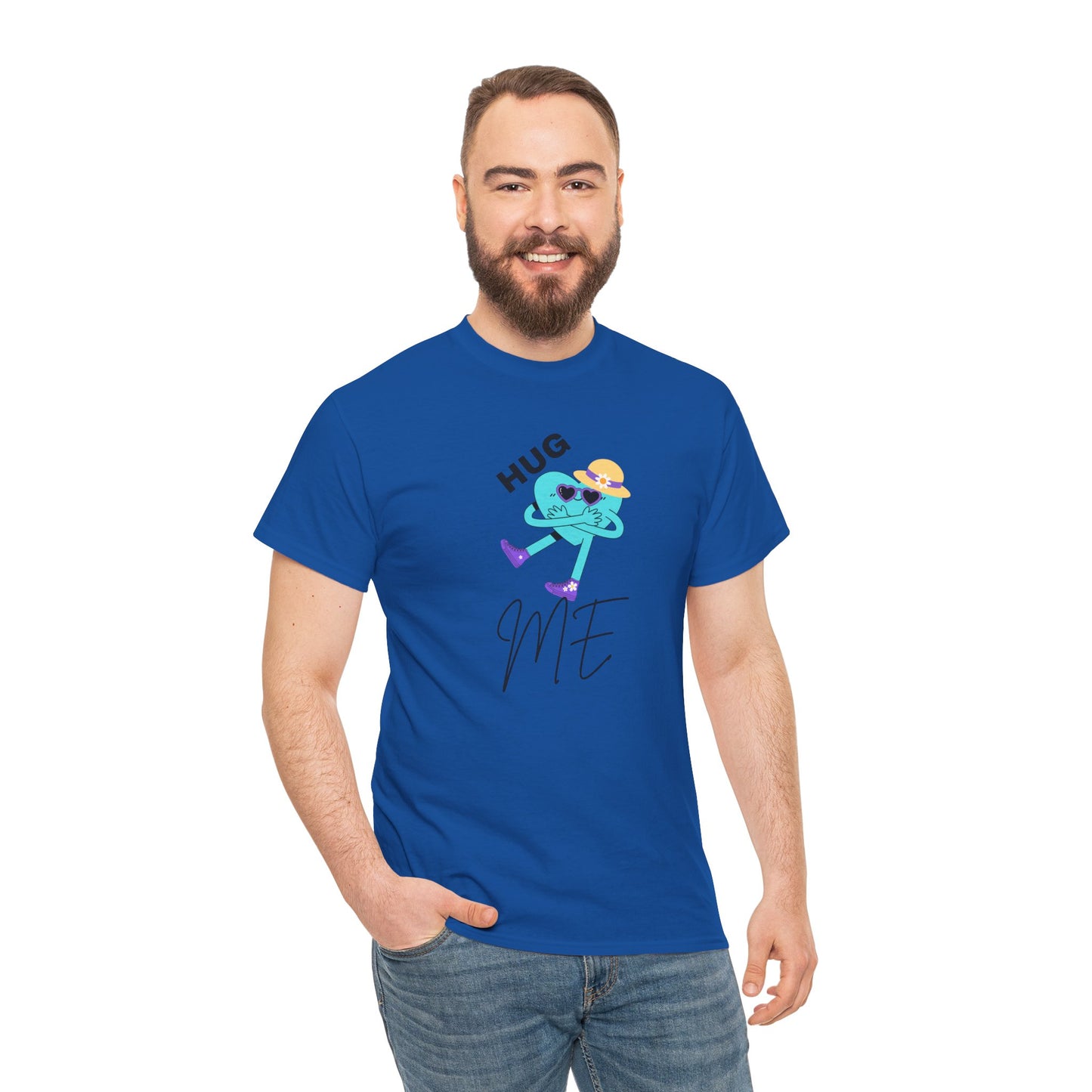 Unisex Heavy Cotton Tee HUG ME GIRL