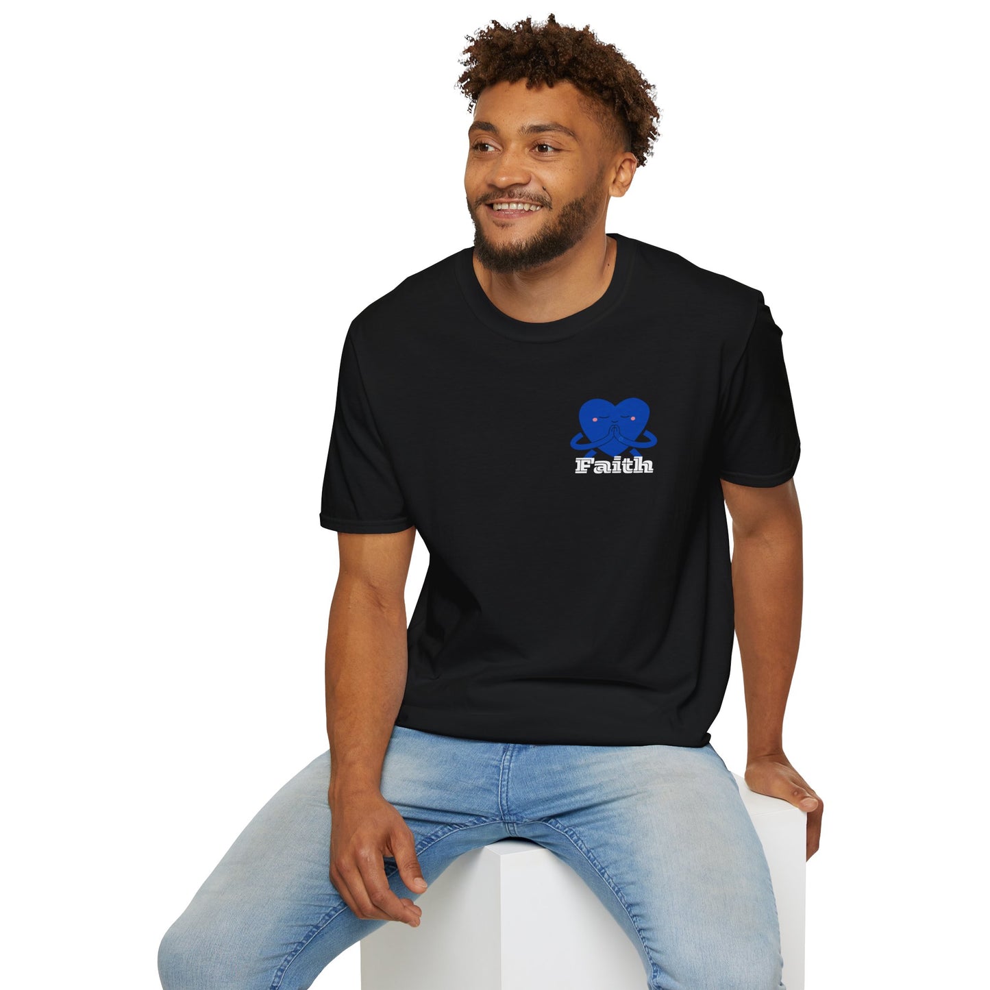 Unisex Softstyle T-Shirt - Heart, Prayer, Faith