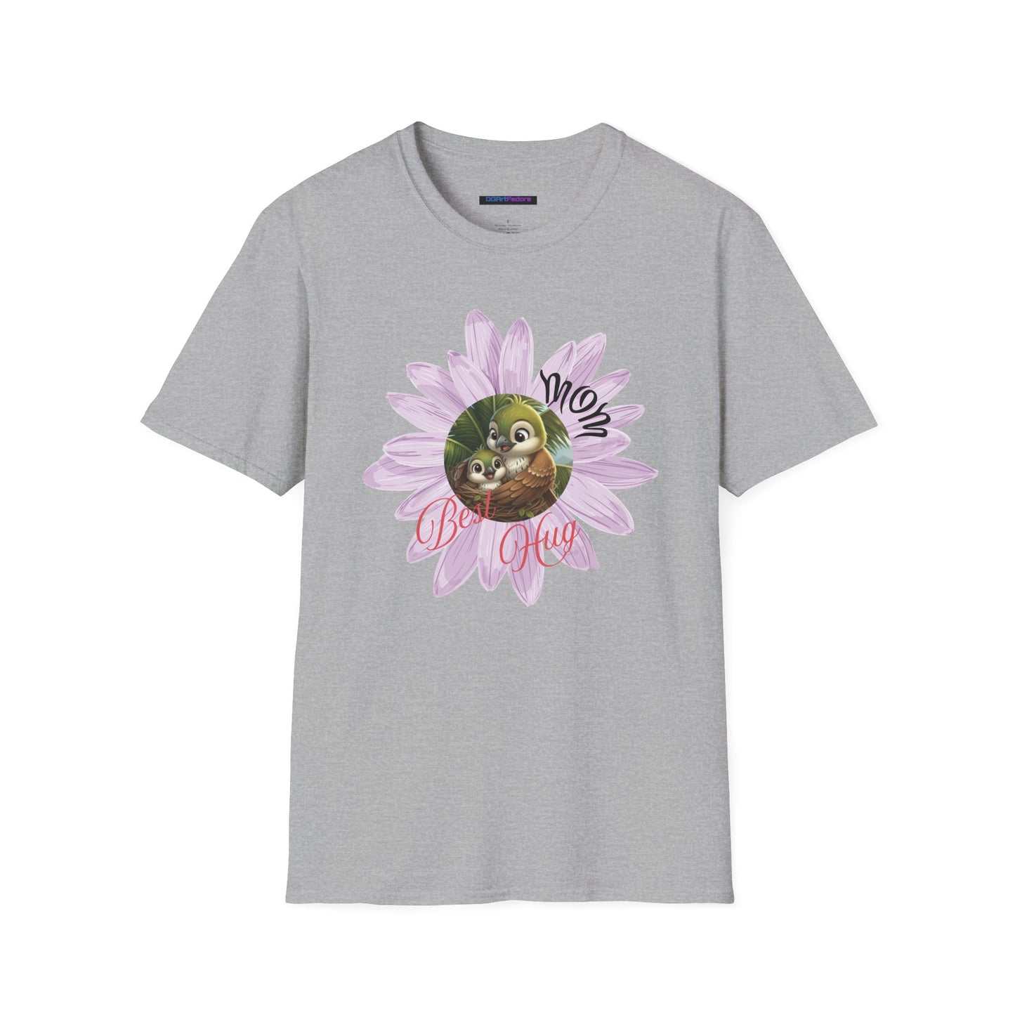 Cigüita Mother’s Embrace Flower Design - Softstyle T-Shirt