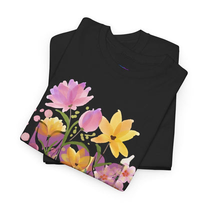 Soft Floral Mom Tribute Design - Heavy Cotton Tee