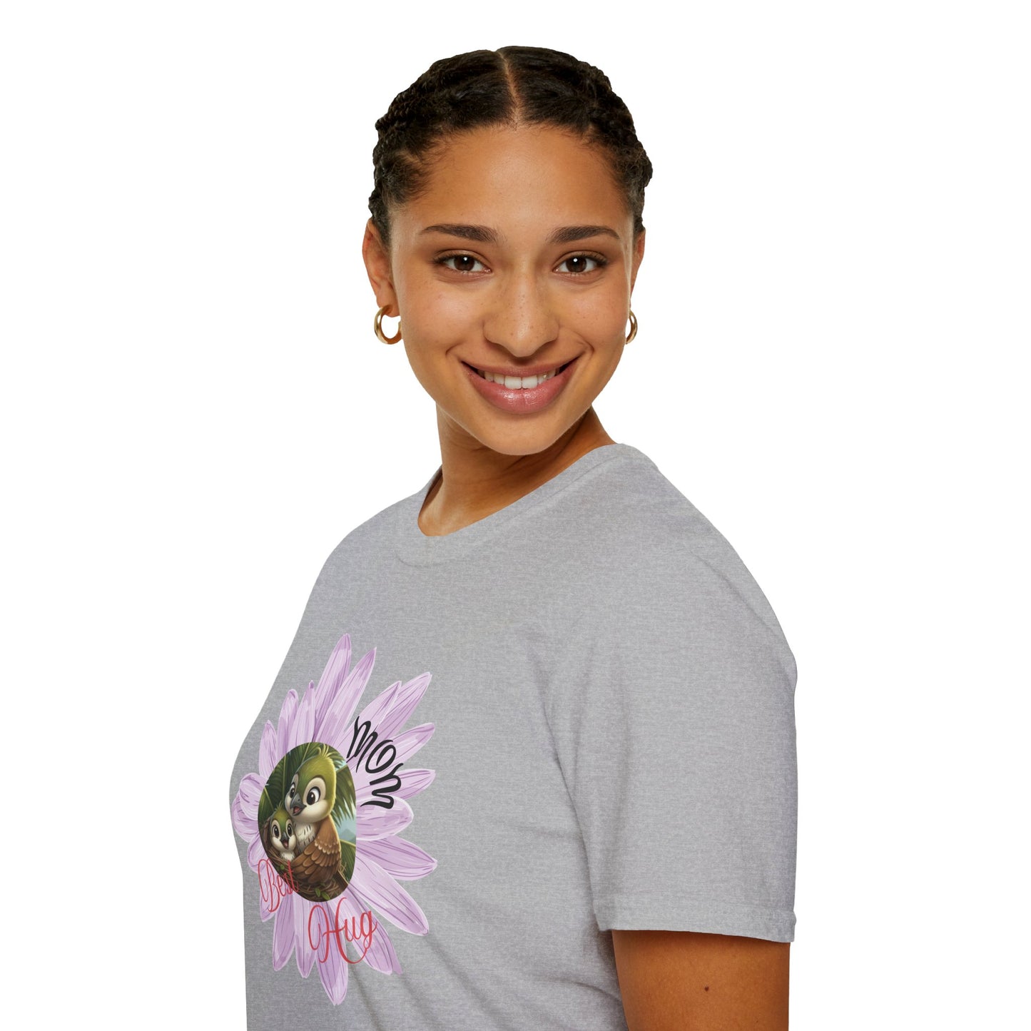 Cigüita Mother’s Embrace Flower Design - Softstyle T-Shirt