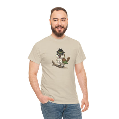 Unisex Heavy Cotton Tee Ciguita Chillin' on a Branch
