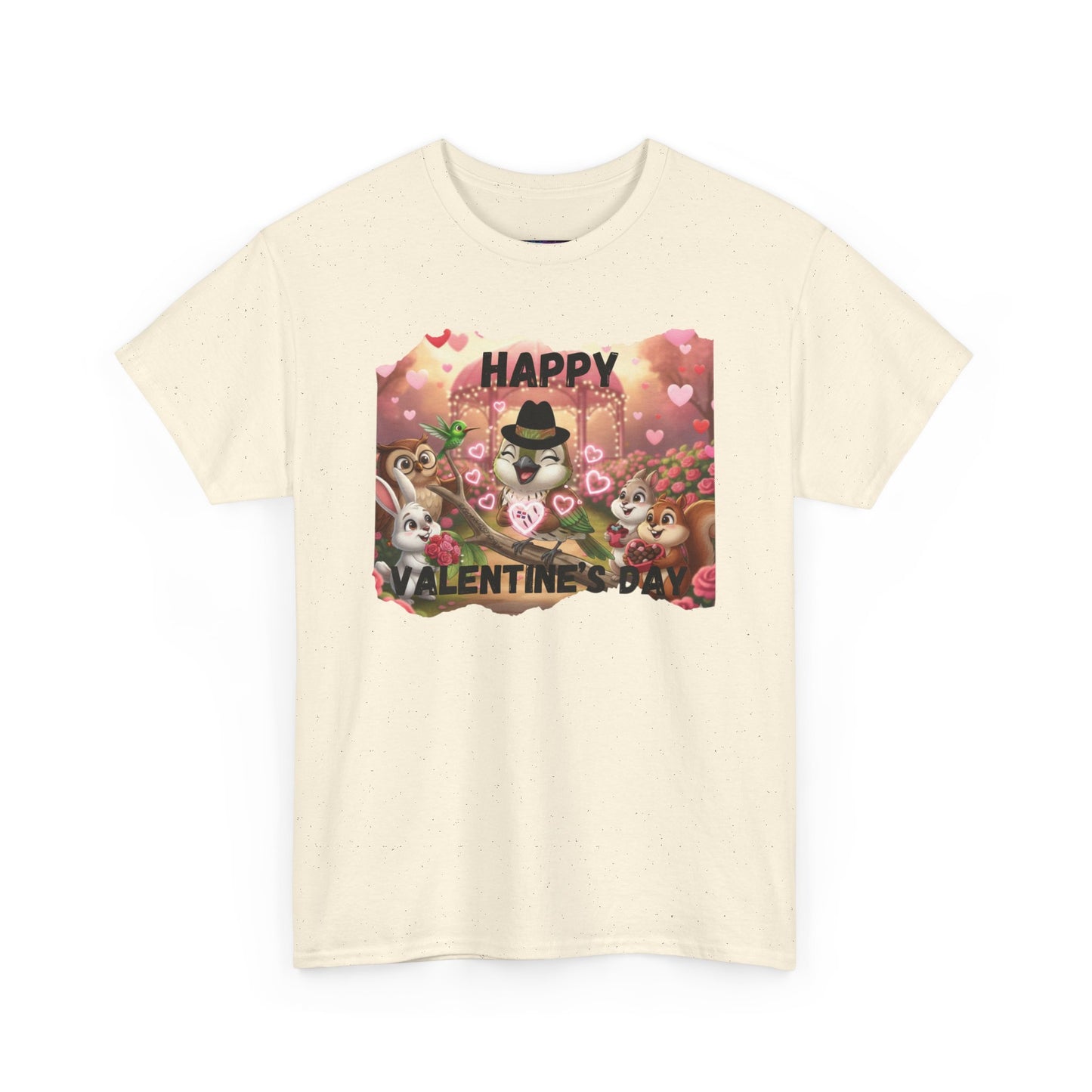 Unisex Heavy Cotton Tee Valentine's Day Ciguita and Friends