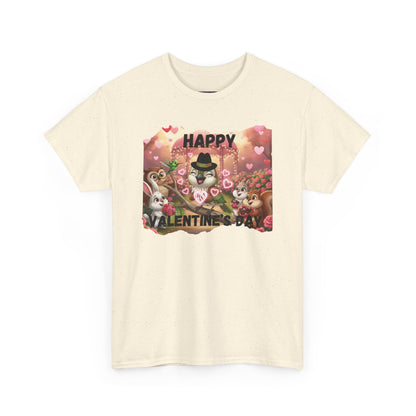 Unisex Heavy Cotton Tee Valentine's Day Ciguita and Friends