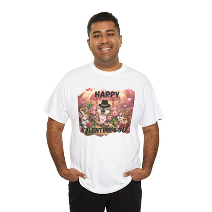 Unisex Heavy Cotton Tee Valentine's Day Ciguita and Friends