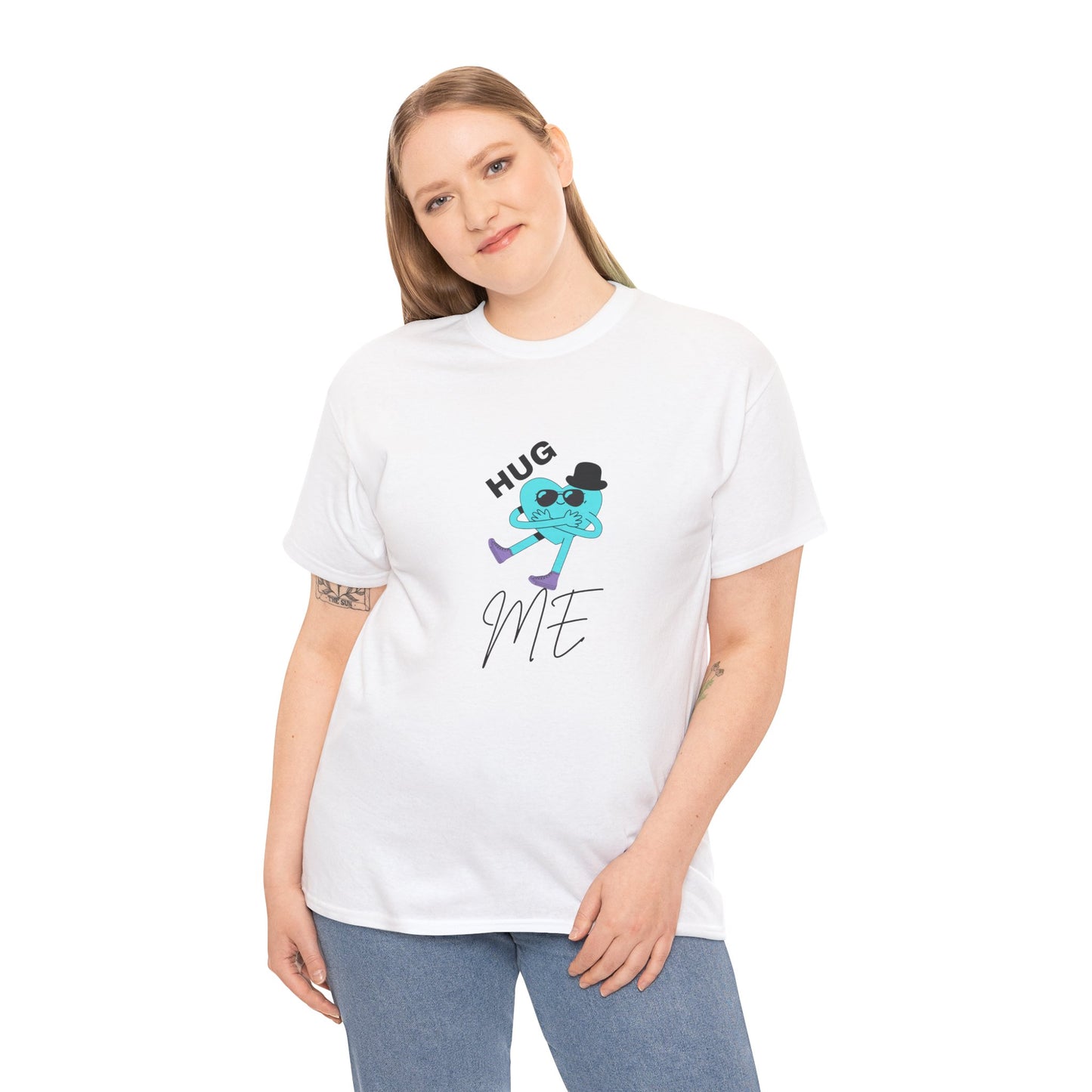 Unisex Heavy Cotton Tee HUG ME BOY