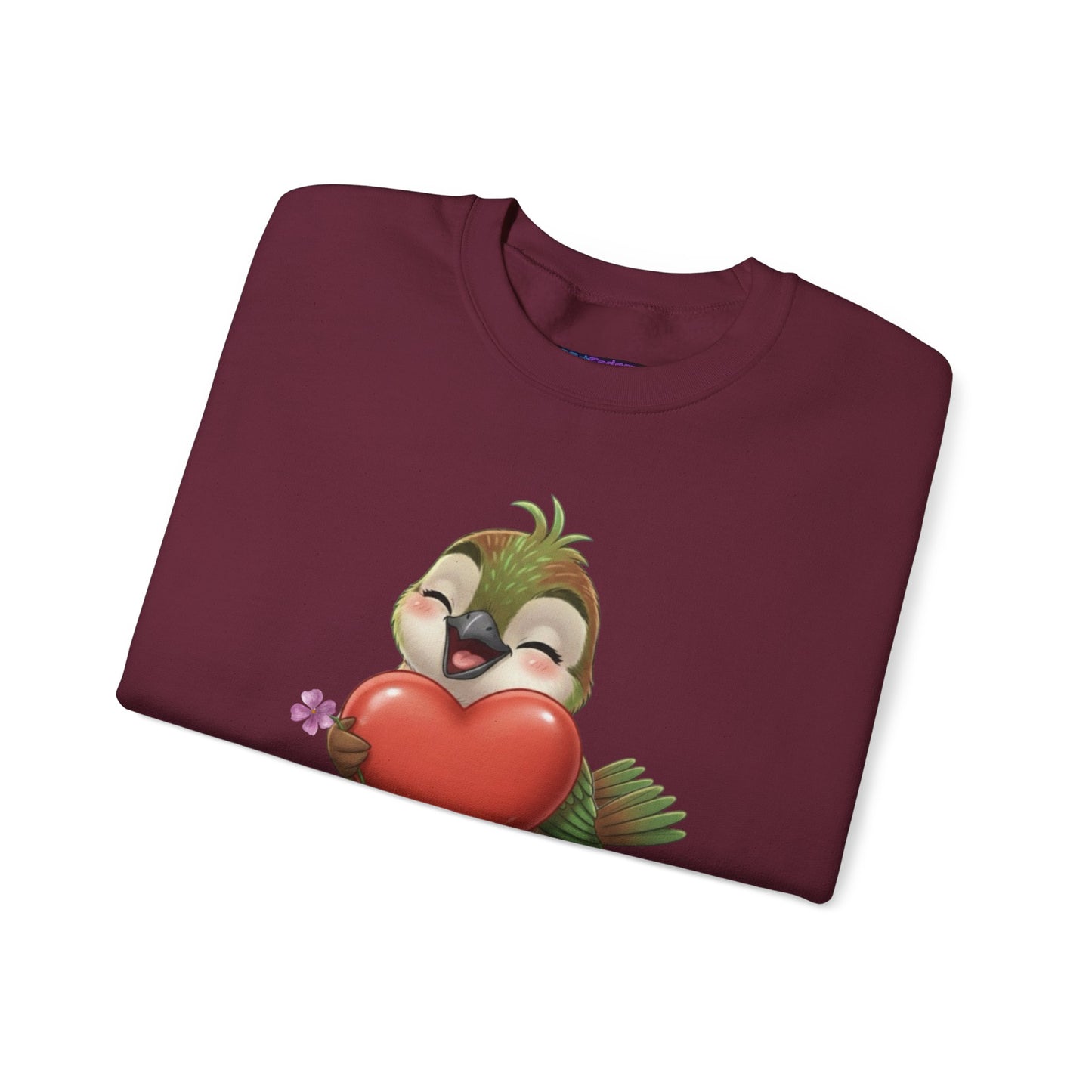 Unisex Heavy Blend Crewneck Sweatshirt Ciguita Hugging a Heart