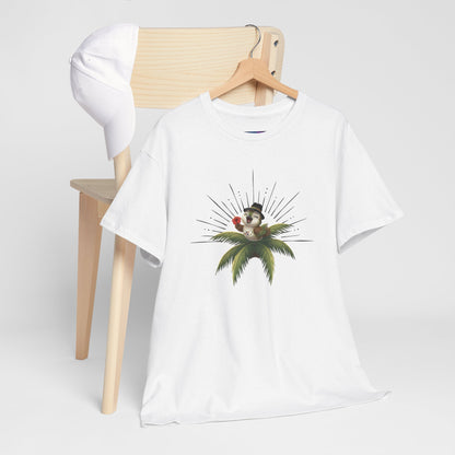 Unisex Heavy Cotton Tee Ciguita Tropical Sunrise