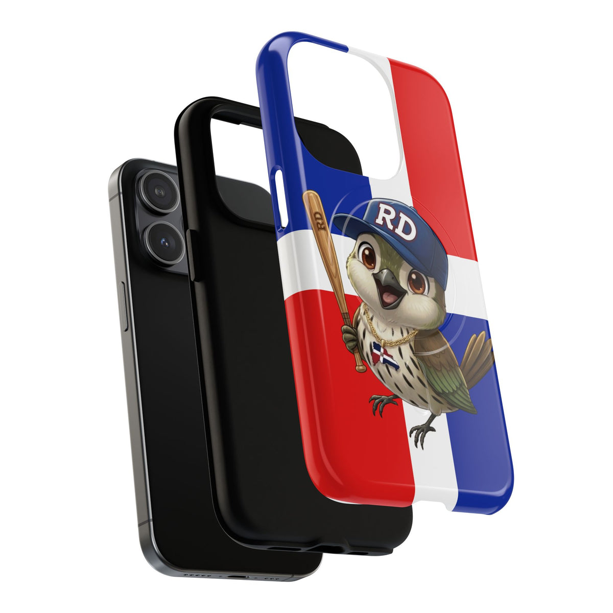Dominican flag with Cigüa ready for baseball Tough Magnetic Iphone Cases
