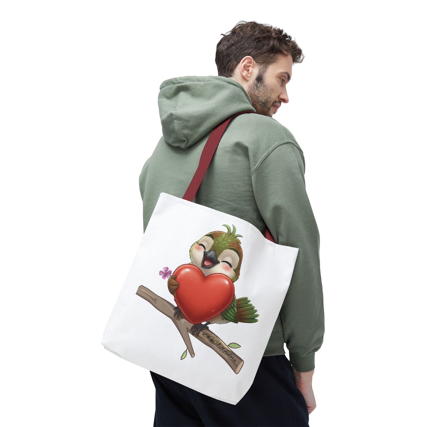 Tote Bag (AOP) - Ciguita Hugging Heart