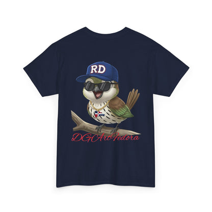 Unisex Heavy Cotton Tee - Cigüita y su Flow Dominicano - Front and Back