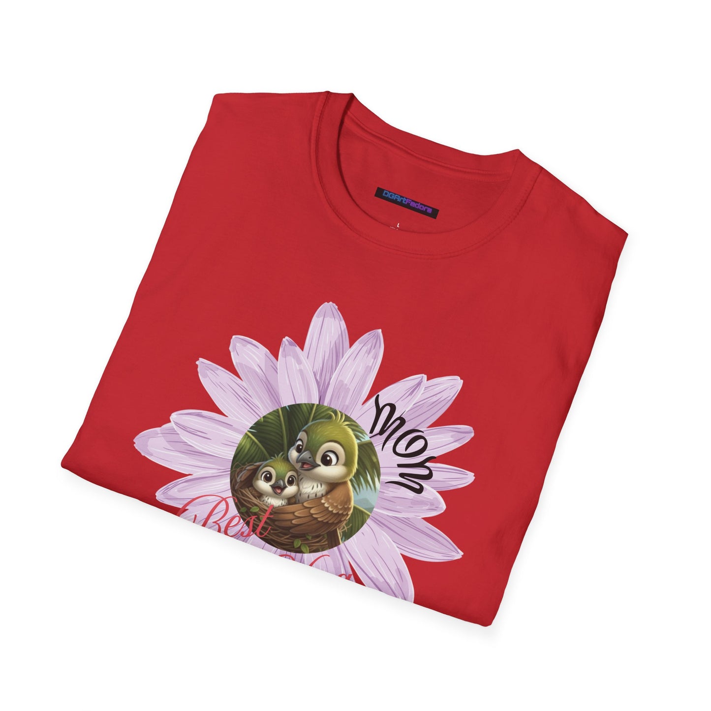 Cigüita Mother’s Embrace Flower Design - Softstyle T-Shirt