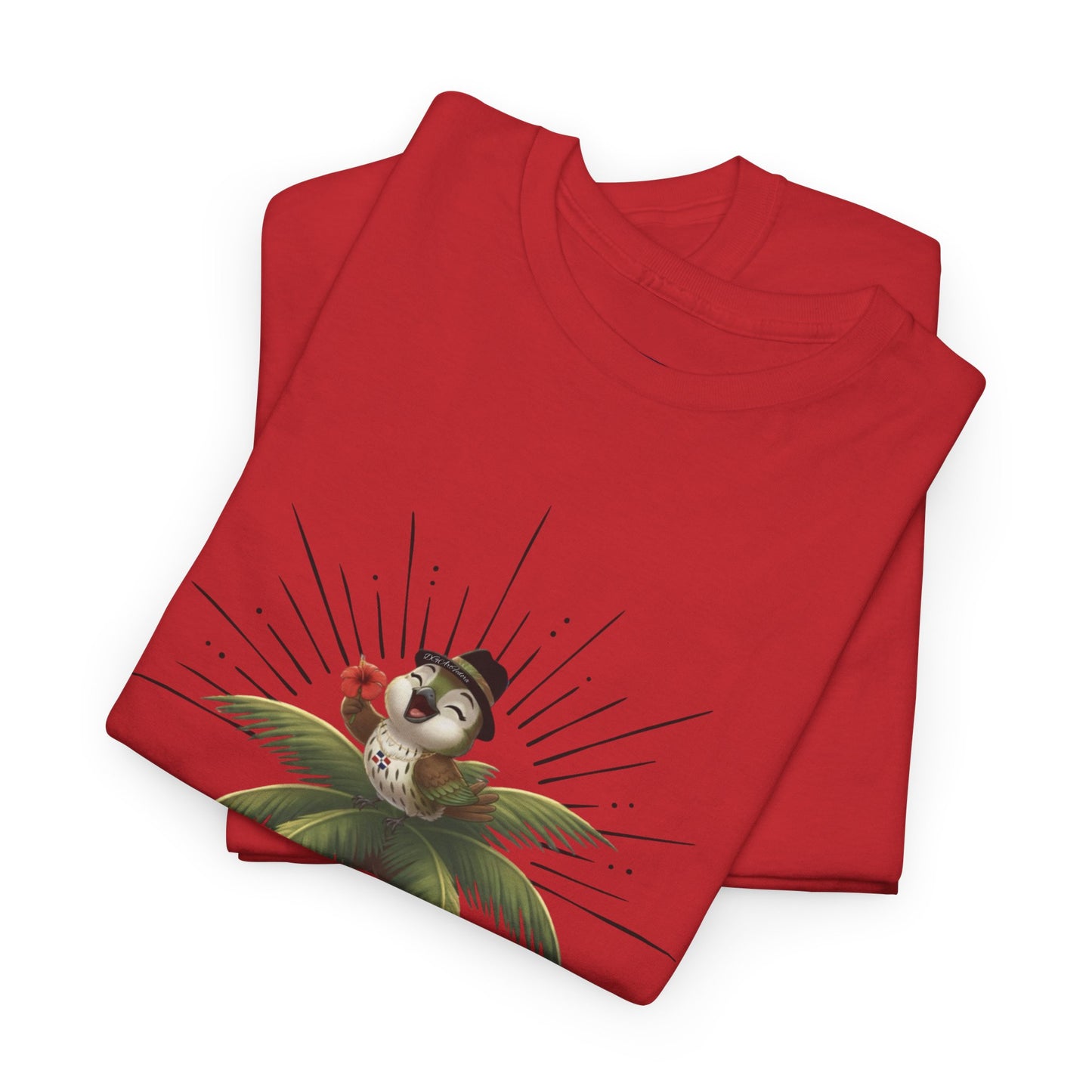 Unisex Heavy Cotton Tee Ciguita Tropical Sunrise