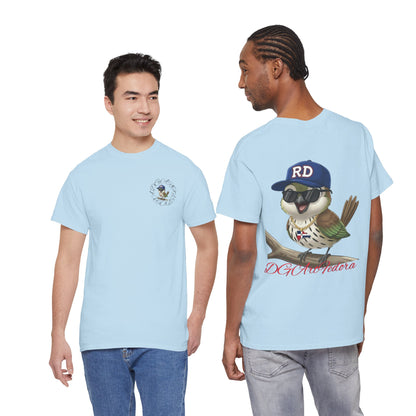 Unisex Heavy Cotton Tee - Cigüita y su Flow Dominicano - Front and Back