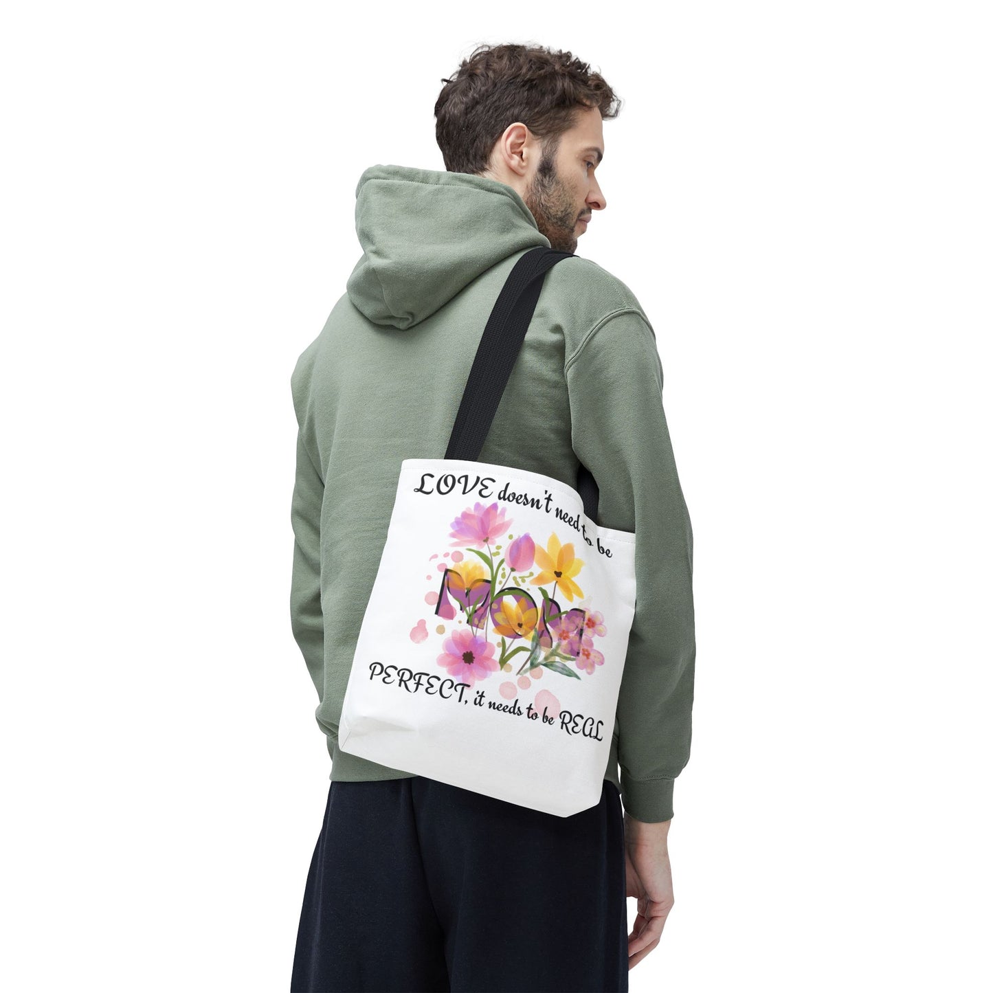 Love Is Real Inspirational Carryall Tote Bag