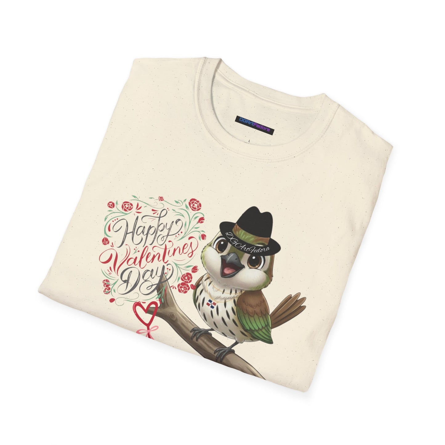 Unisex Softstyle T-Shirt Happy Valentine’s Day with Cigüita