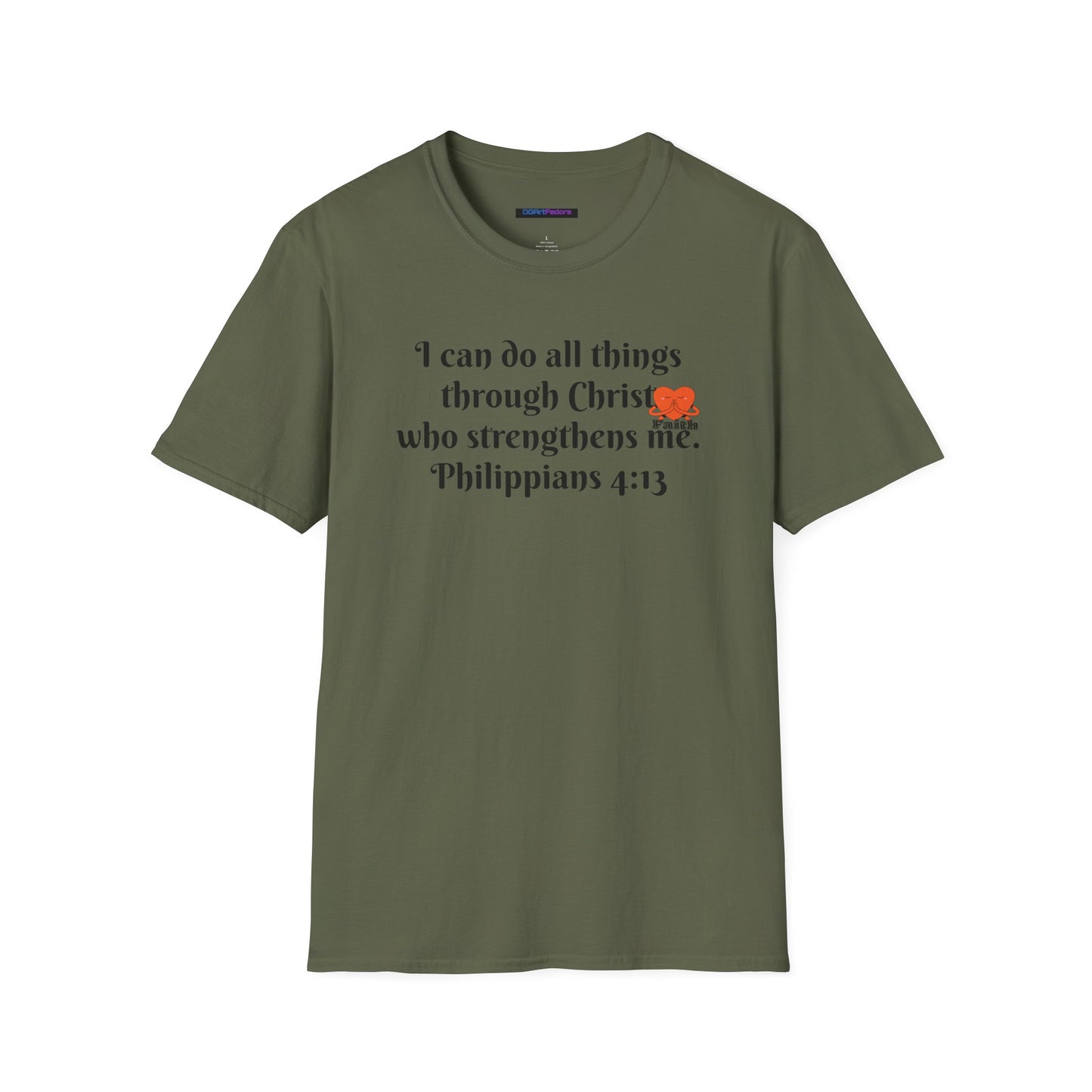 Unisex Softstyle T-Shirt -Philippians 4:13 - I can do all things