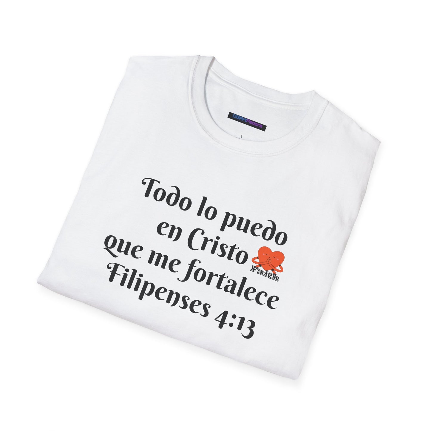 Unisex Softstyle T-Shirt - Filipenses 4:13 - Todo lo puedo en Cristo que me fortalece