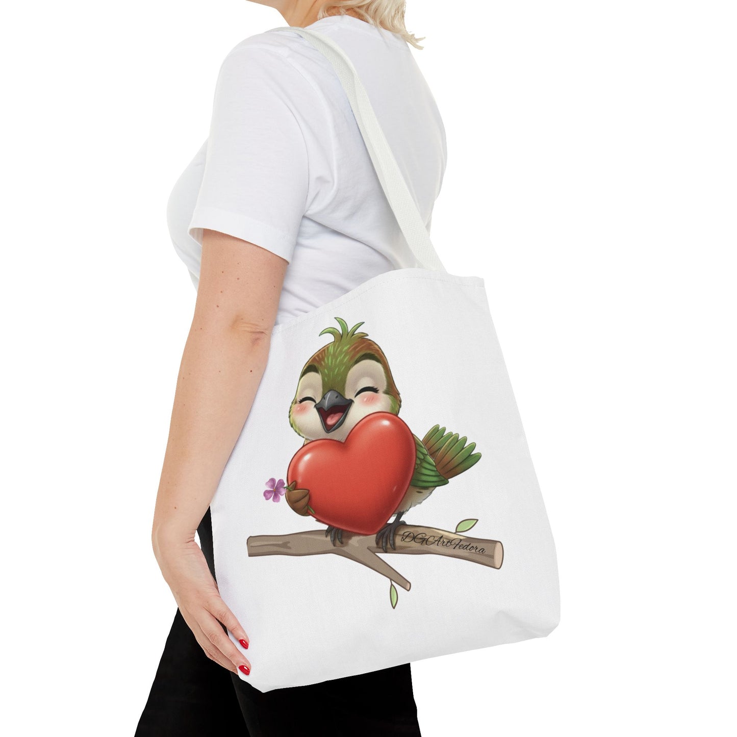 Tote Bag (AOP) - Ciguita Hugging Heart