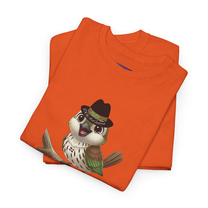Unisex Heavy Cotton Tee Ciguita Chillin' on a Branch