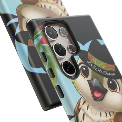 Tough Phone Case  Black- Matte & Glossy Options - Cigüita Design