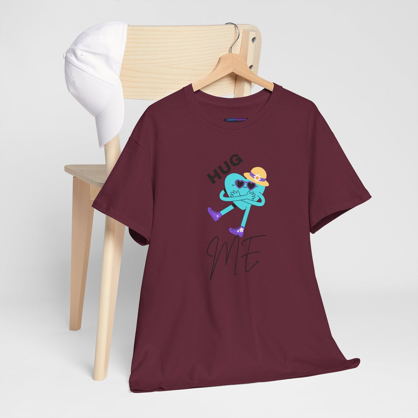Unisex Heavy Cotton Tee HUG ME GIRL