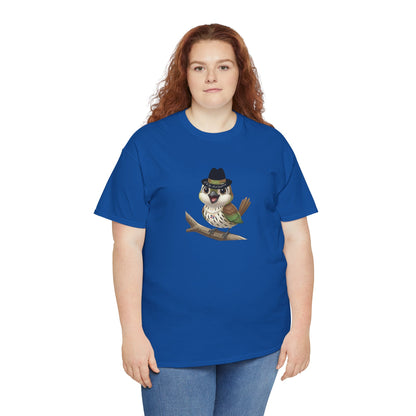 Unisex Heavy Cotton Tee Ciguita Chillin' on a Branch