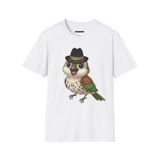 Unisex T-shirt Ciguita the Palmchat with Hat & Chain