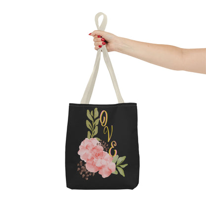 Floral “Love” Design - Tote Bag