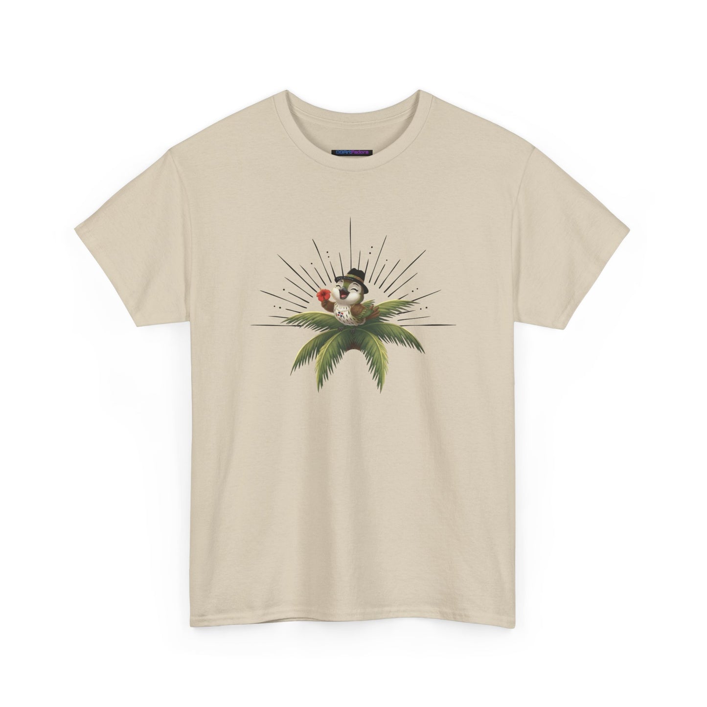 Unisex Heavy Cotton Tee Ciguita Tropical Sunrise