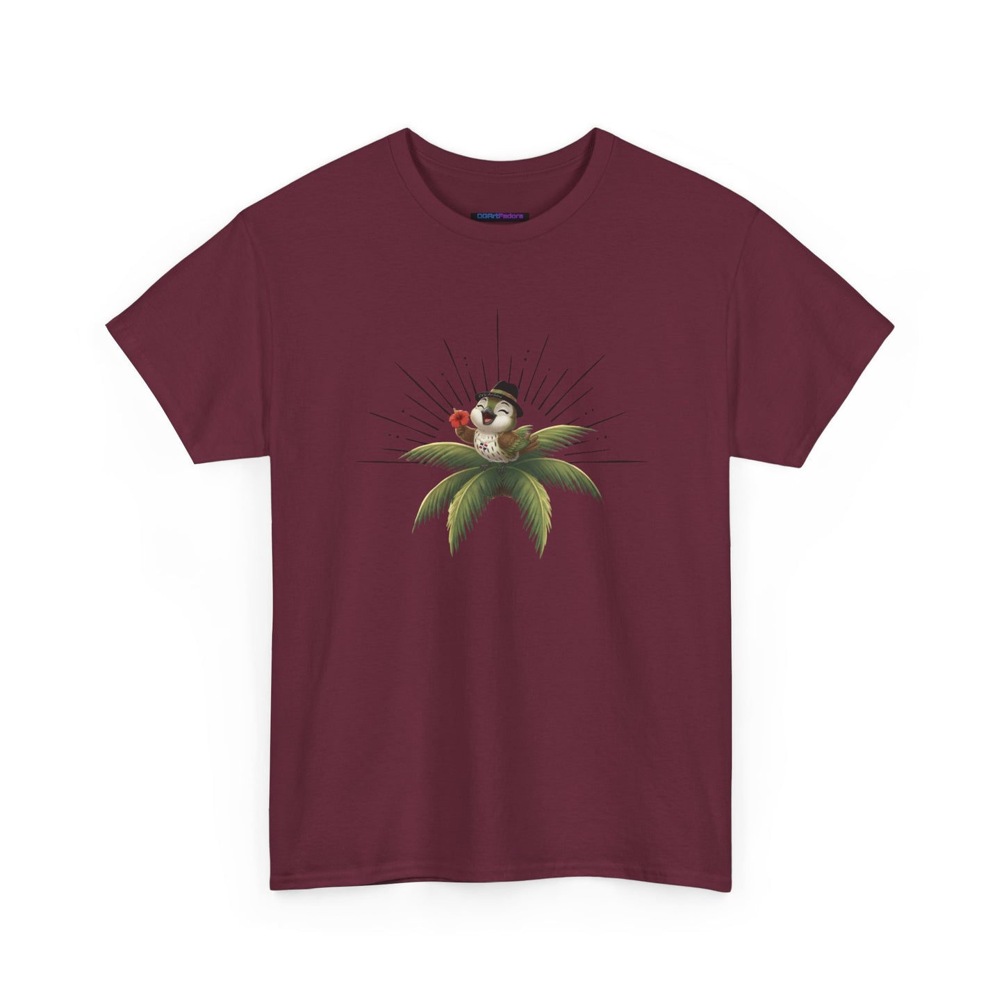 Unisex Heavy Cotton Tee Ciguita Tropical Sunrise