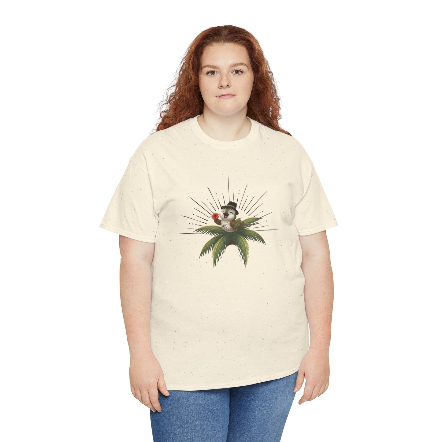 Unisex Heavy Cotton Tee Ciguita Tropical Sunrise