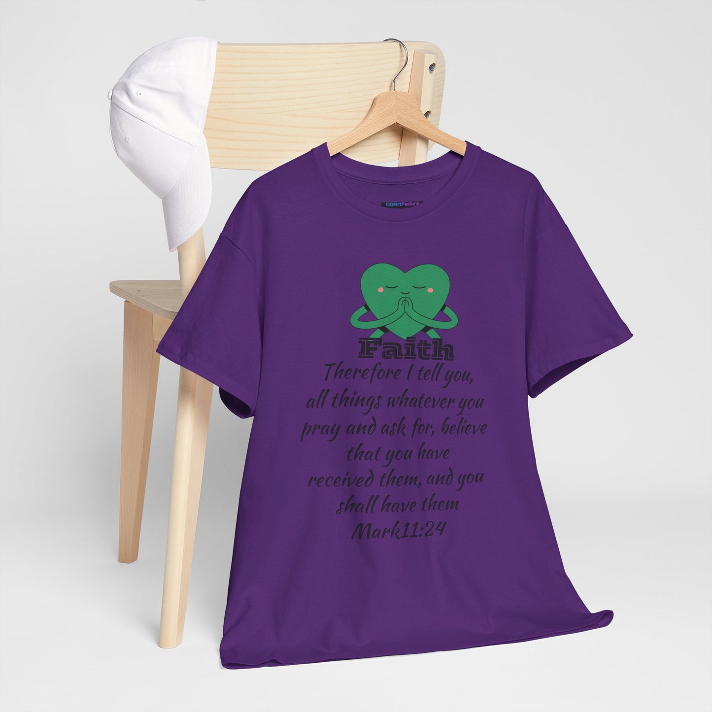 Unisex Heavy Cotton Tee - Faith Mark 11:24