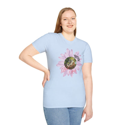 Cigüita Mother’s Embrace Flower Design - Softstyle T-Shirt