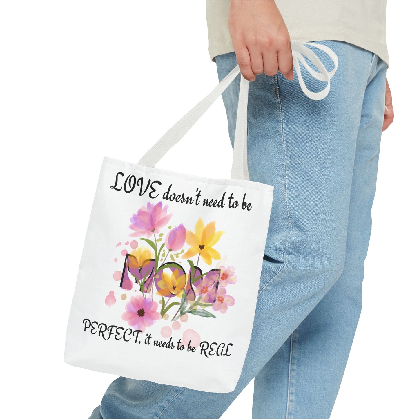 Love Is Real Inspirational Carryall Tote Bag