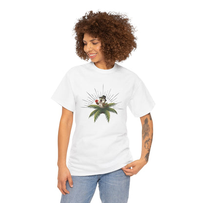 Unisex Heavy Cotton Tee Ciguita Tropical Sunrise