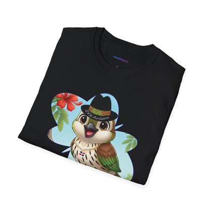 Unisex Softstyle T-Shirt of Ciguita on a Flamboyan Tree