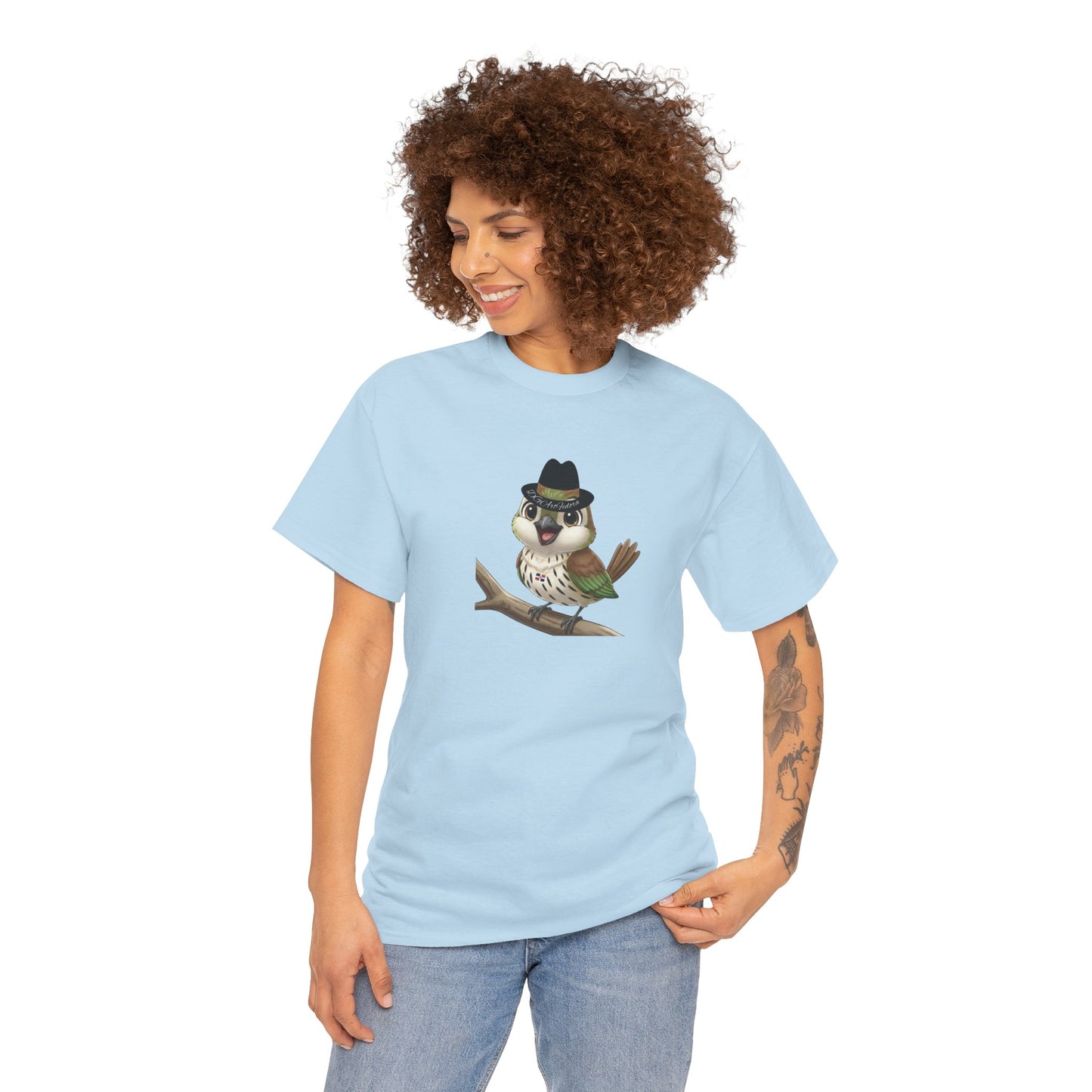 Unisex Heavy Cotton Tee Ciguita Chillin' on a Branch