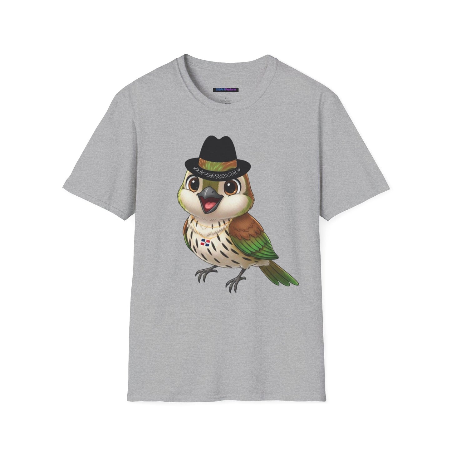 Unisex T-shirt Ciguita the Palmchat with Hat & Chain