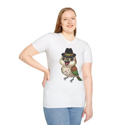 Unisex T-shirt Ciguita the Palmchat with Hat & Chain