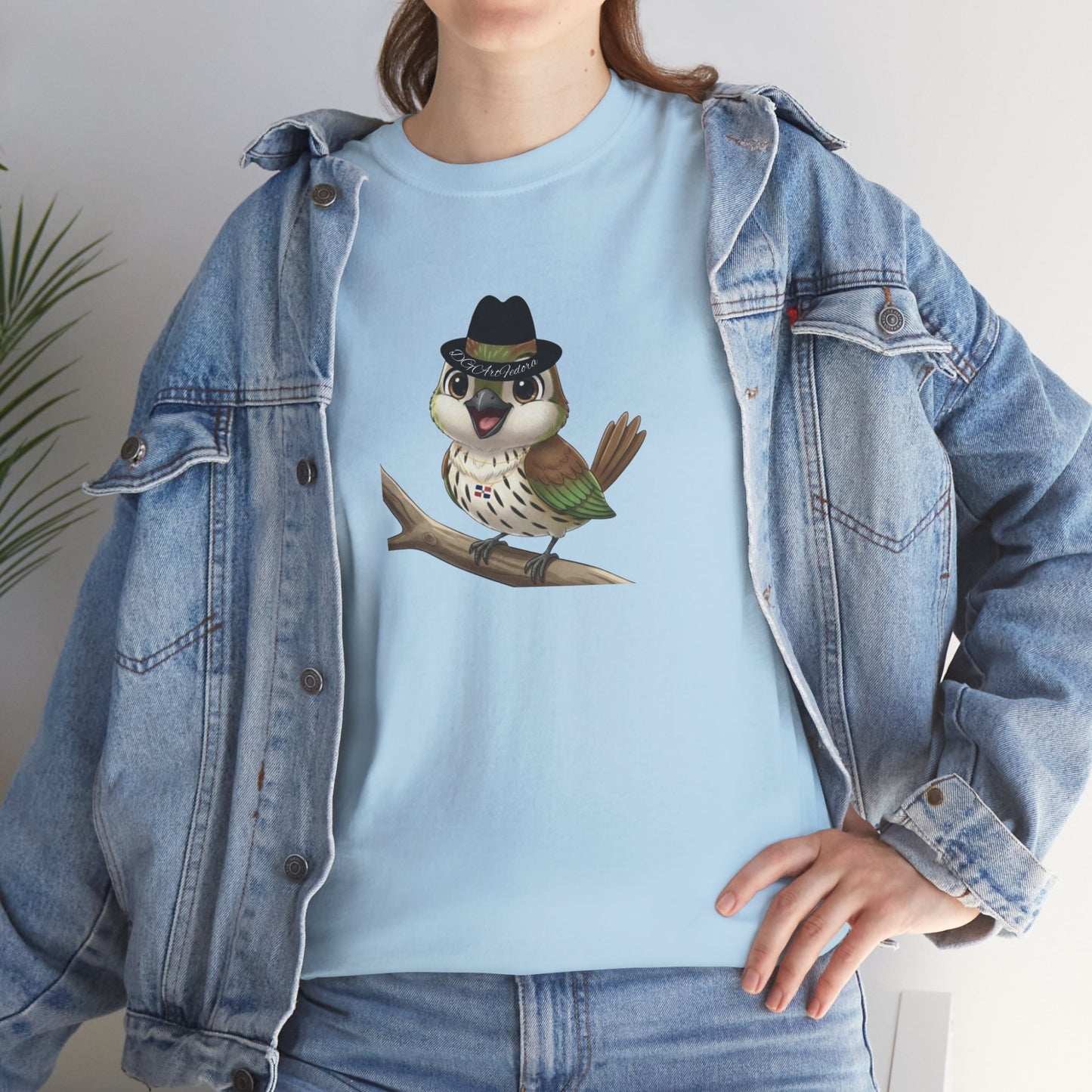 Unisex Heavy Cotton Tee Ciguita Chillin' on a Branch