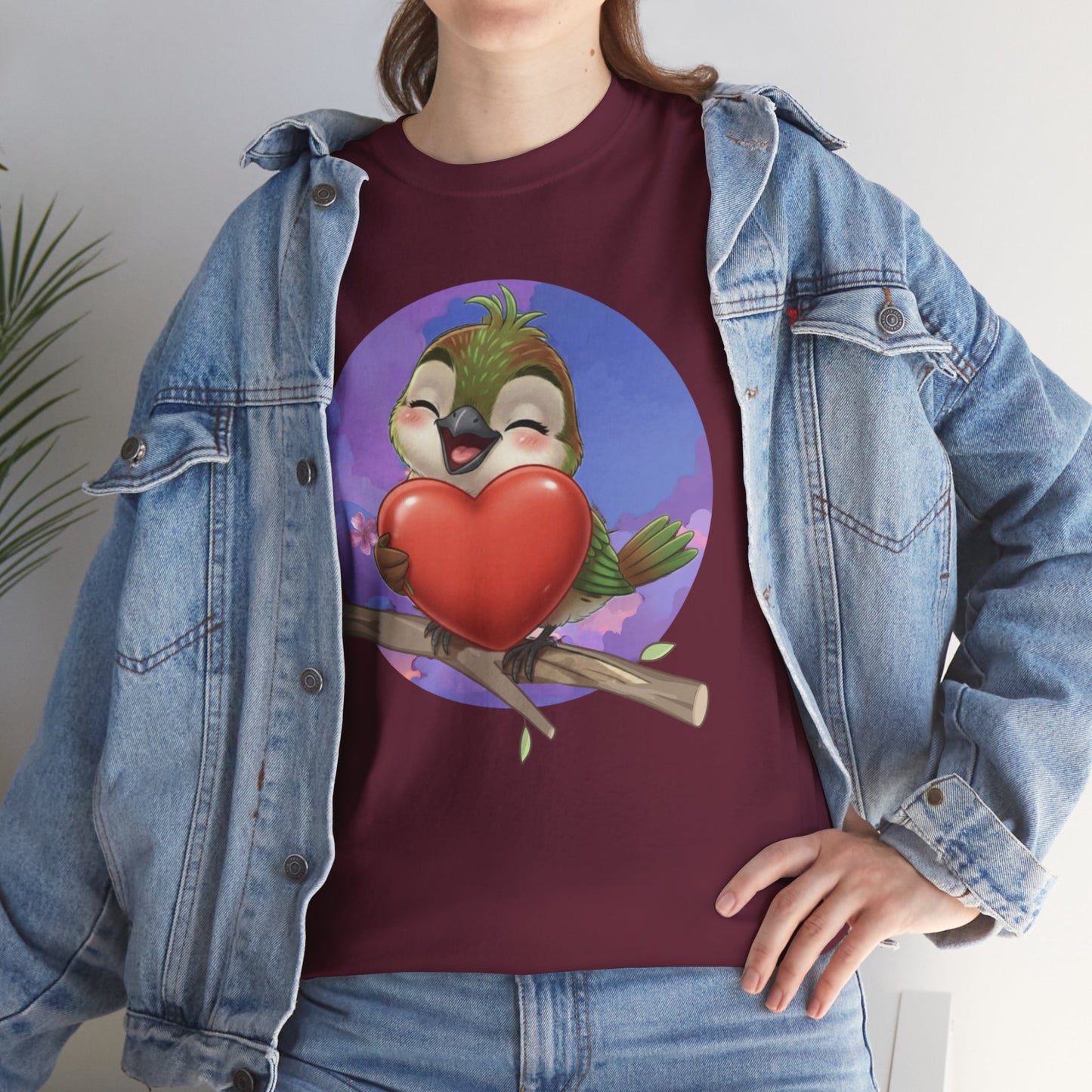 Unisex Heavy Cotton Tee Ciguita Hug your Heart