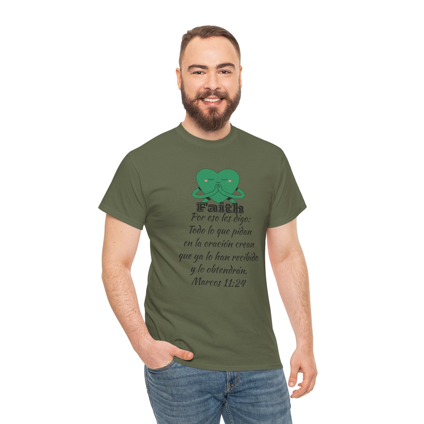 Unisex Heavy Cotton Tee - Fe Marcos 11:24