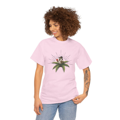 Unisex Heavy Cotton Tee Ciguita Tropical Sunrise