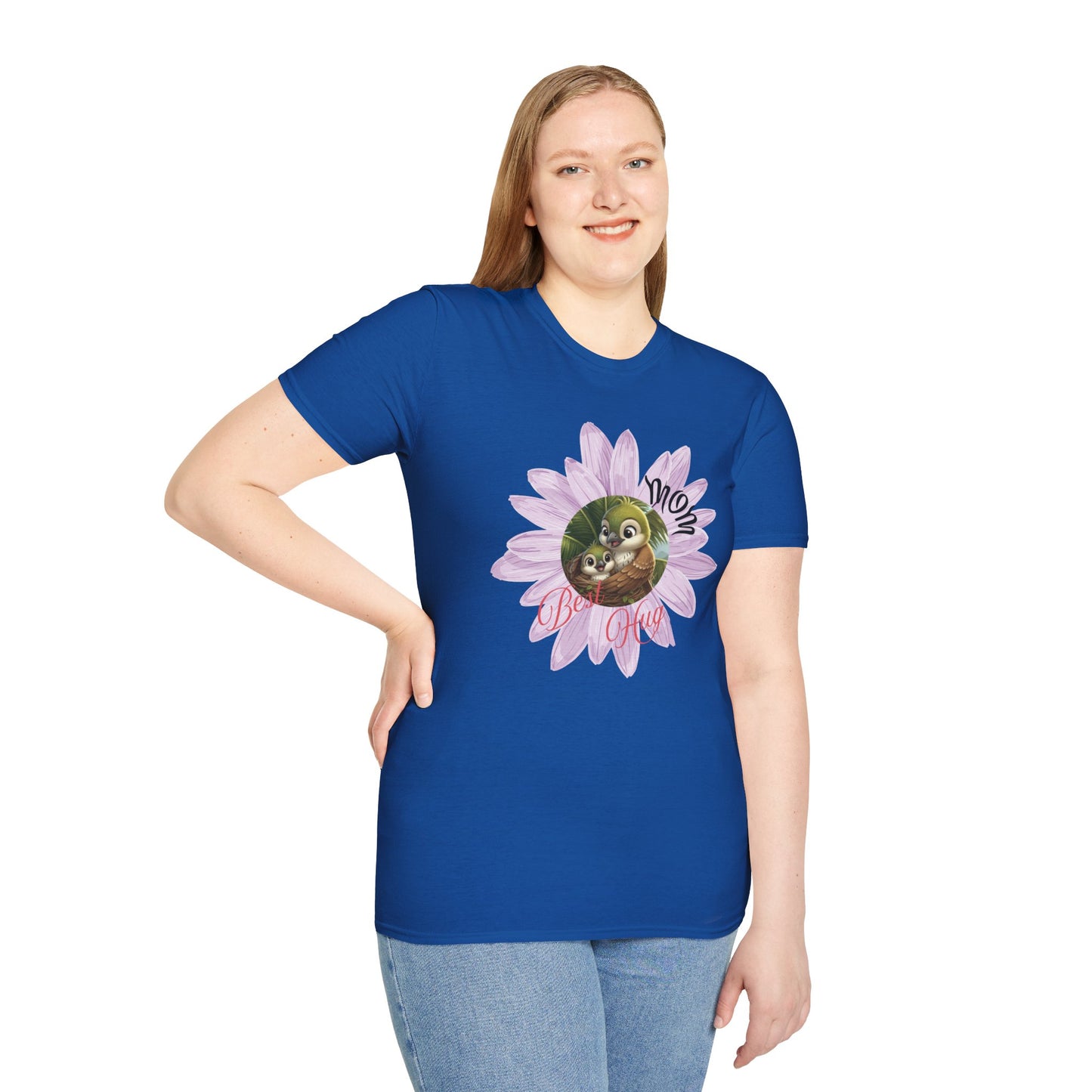 Cigüita Mother’s Embrace Flower Design - Softstyle T-Shirt