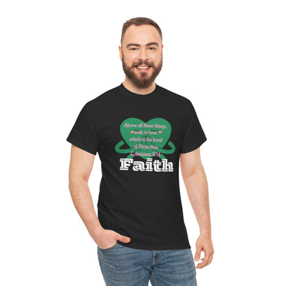 Unisex Heavy Cotton Tee -Faith, Colossians 3:14