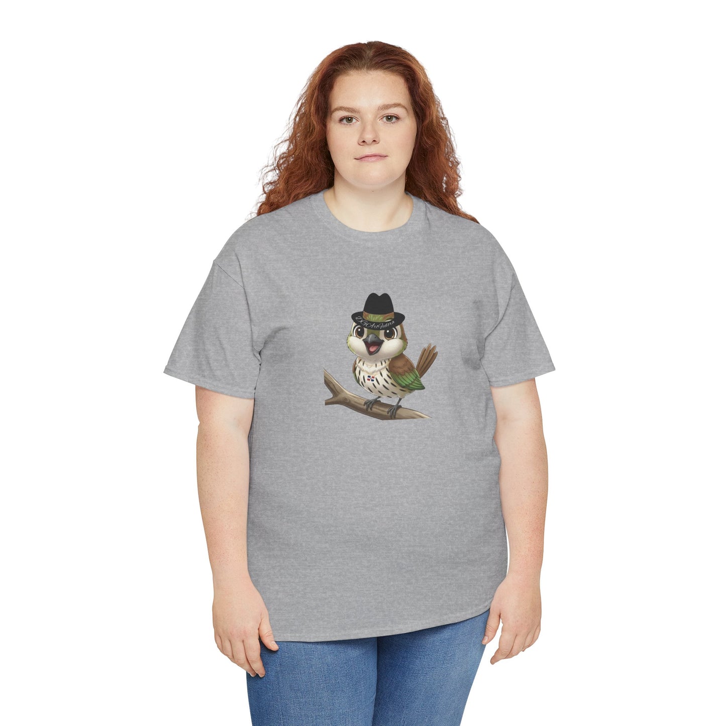 Unisex Heavy Cotton Tee Ciguita Chillin' on a Branch