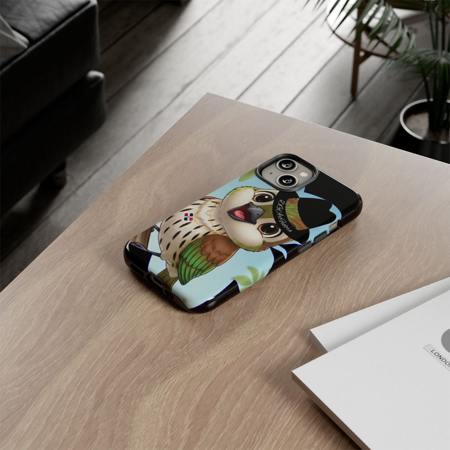 Tough Phone Case  Black- Matte & Glossy Options - Cigüita Design