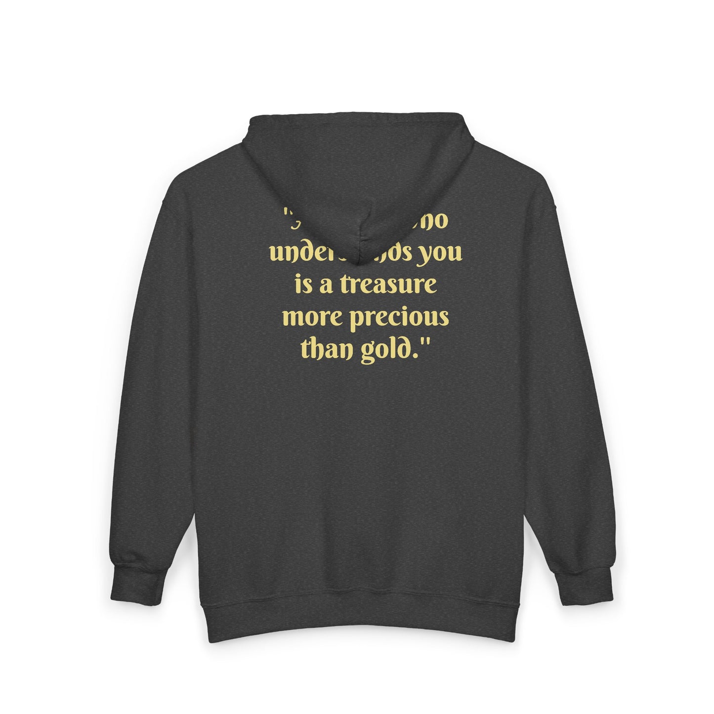 Unisex Heavy Blend Full Zip Hooded Sweatshirt Hand Shake and Friendship Quote